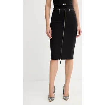 Dámská sukně Sukně Elisabetta Franchi černá barva, midi, pouzdrová, GO13456E2 99X, vel. 36
