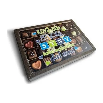 Bonboniéra Pralinky Když Bůh stvořil syny: 28 ks pralinek