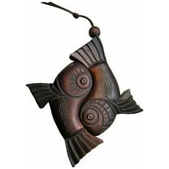 Ozdoba na stěnu "Jin-Jang" 18cm TML R083