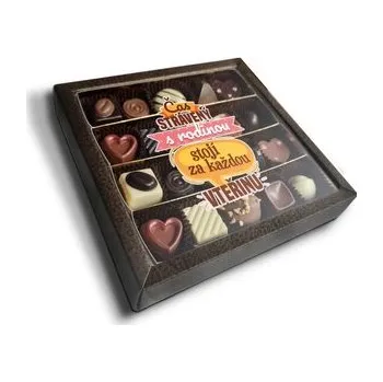 Bonboniéra Pralinky Čas strávený s rodinou: 28 ks pralinek