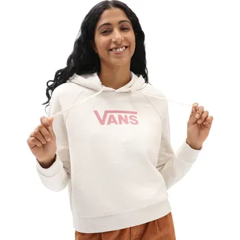 Dámská mikina vans Dámská mikina flying v ft boxy po hoodie oatmeal heather/mesa rose