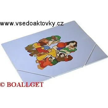 Archivační box ŠKOLNÍ DESKY A4 s gumičkou Sněhurka modrá 14002101