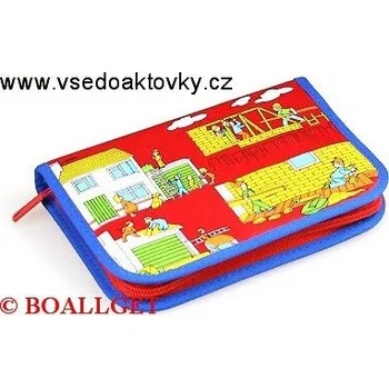 Penál PENÁL Stavba, 1.zipový , textil 367505