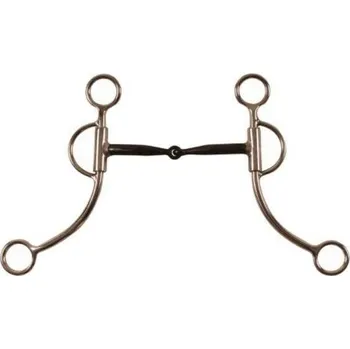 Udidlo pro koně Westernová páka POOLS dlouhá ramena 12,5cm