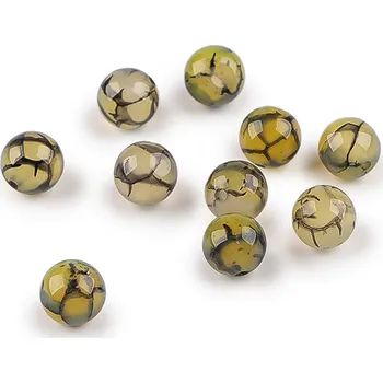 Korálek Achát syntetický, minerální korálky Ø8 mm, barva achát