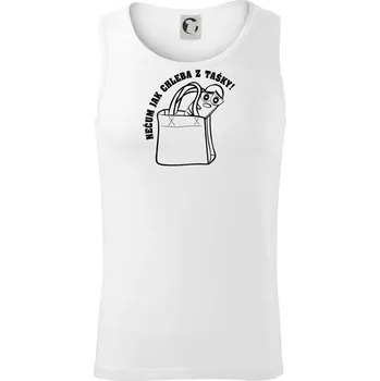 Nečum jak chleba z tašky! - Tílko pánské Core - S ( Bílá )