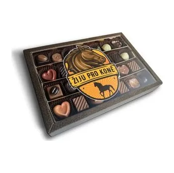 Bonboniéra Pralinky Žiju pro koně: 28 ks pralinek