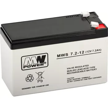 Záložní baterie Gelový akumulátor AGM 12 V 7,2 Ah