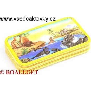 Penál PENÁL Vodní pravěk,2.zipový, omyvatelný 360704