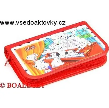 Penál PENÁL DALMATIN 2, 1.zipový, 2 klopy, textil T-48 D 363913