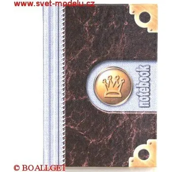 Blok Záznamní kniha 16 105 - A6 čtverečkovaná, tvrdé desky, 100 listů 316105