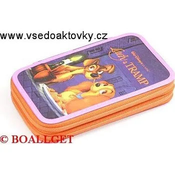 Penál PENÁL LADY A TRAMP ,2.zipový, omyvatelný T10/3 D 361101