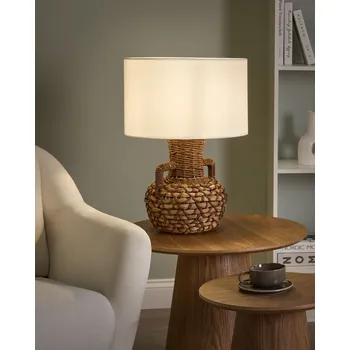Stojací lampa Stolní lampa přírodní papírové lano noční lampa moderní boho styl obývací pokoj ložnice Beliani