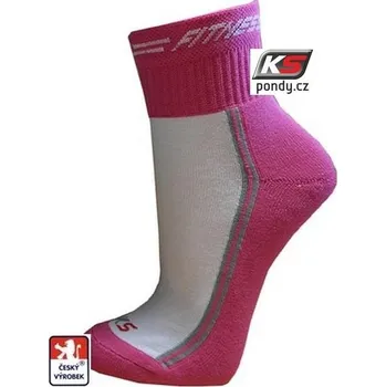 Dámské ponožky Ponožky polofroté KS-FIT, AEROBIC, RELAX 37-38 Růžová