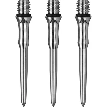 Příslušenství pro šipky Mission Kovové hroty - Titan Edge - Shark - Silver - 30 mm