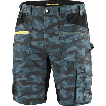 pracovní kraťasy CXS STRETCH - kraťasy pánské, maskáčové modré, 2% elastan, 250g/m2 (vel. 64 / 1ks)