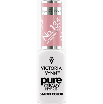 Lak na nehty VICTORIA VYNN Hybridní gel lak PURE CREAMY HYBRID 135 Mellow Rose 8 ml