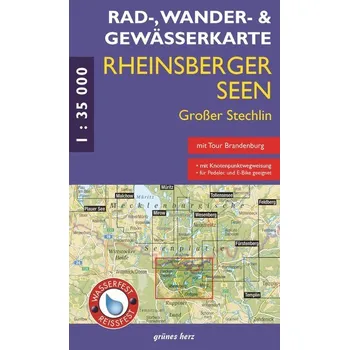 Rad - Wander- und Gewässerkarte Rheinsberger Seen, Großer Stechlin