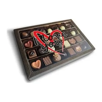 Bonboniéra Pralinky I Love you srdce: 28 ks pralinek