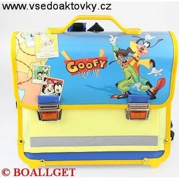 Školní batoh Donau Aktovka školní GOOFY, zpevněná ergonom. záda, uvnitř 2 přihrádky + 1 přední kapsa, přihrádka na jmenovku 4603101