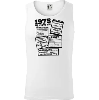 V kostce pro fanouška automobilismu 1975 - Tílko pánské Core - L ( Bílá )