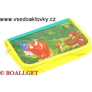 Penál PENÁL TARZAN 2, 1.zipový, 2 klopy, textil T-48 D 363920