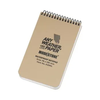 Set školních potřeb Modestone - Notes wodoodporny - 76 x 130 mm - 50 kartek - Tan - A12MIL