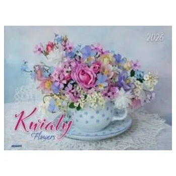 Kalendář Kalendarz 2026 ścienny albumowy 28,5x20cm Kwiaty