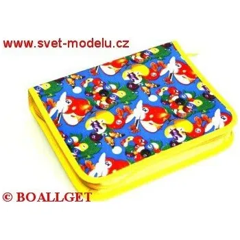 Penál PENÁL OVOCE,1.zipový s klopou uvnitř, textil 360605
