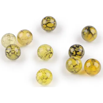 Korálek Achát syntetický, minerální korálky Ø6 mm Varianta: achát, Balení: 10 ks