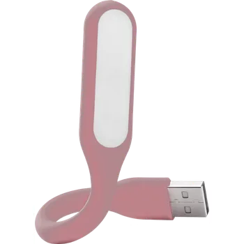 Čtecí lampička USB LED lampa - Světle růžová