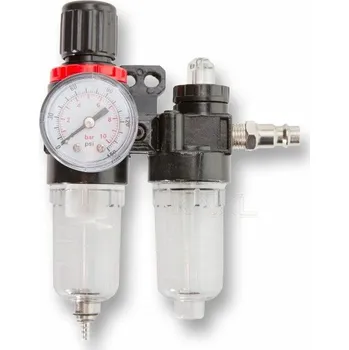 Příslušenství ke kompresoru Regulátor tlaku s filtrem a manometrem a přim. oleje 1/4" MAR-POL