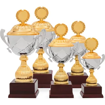 Pohár EXKLUZIV, výška 32 cm, zlatý/stříbrný