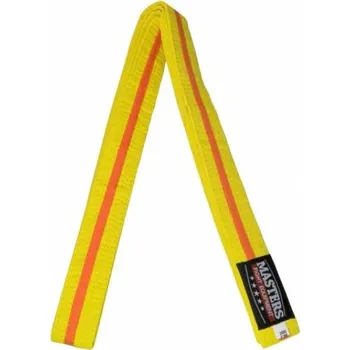 Tkaničky do bot Žlutý kimono pásek s oranžovým lemováním 06224-280040704 - Masters 300 cm