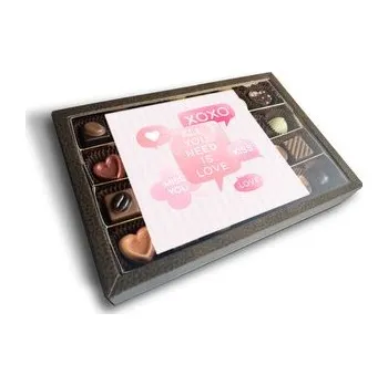 Bonboniéra Pralinky All you need is love: 28 ks pralinek