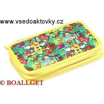 Penál PENÁL Veselá zvířátka, 2.zipový, textil 367602