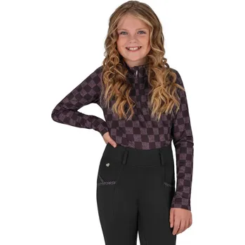 QHP Triko sportovní triko Lize QHP, dětské, black/violet 98