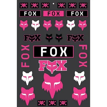 Cyklistická přilba Sada samolepek - FOX Legacy Track Pack 2024 - Pink