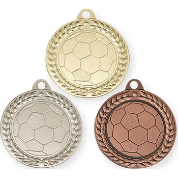 Medaile fotbal, 40 mm, zlatá