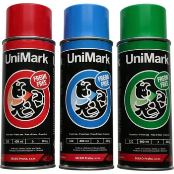 Barva ve spreji Sprej značkovací Unimark, 400 ml, na zvířata, zelená