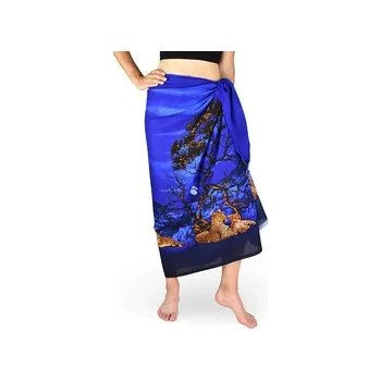 Šátek Sarong - Pareo REN, savana, modrá, II. jakost