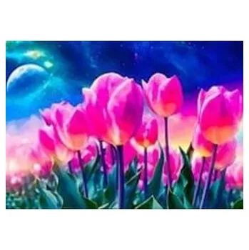 Set školních potřeb Mozaika diamentowa tulipany 30x40cm