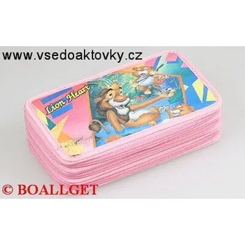 Penál PENÁL Lion 2,3.zipový, textil 360402