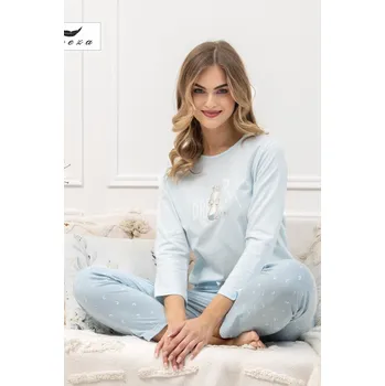 Pánské pyžamo DÁMSKÉ PYŽAMO MICHALINA 1645 baby blue XL