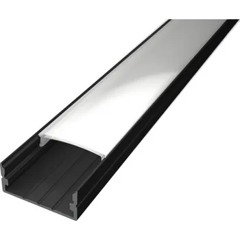 LED osvětlení Ledshopik LED profil ALPI WIDE-UP černý - LED profil WIDE-UP černý - 1m