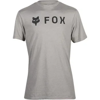 Pánská móda Triko - FOX Absolut Ss Prem Tee 2024 - Heather Graphite L