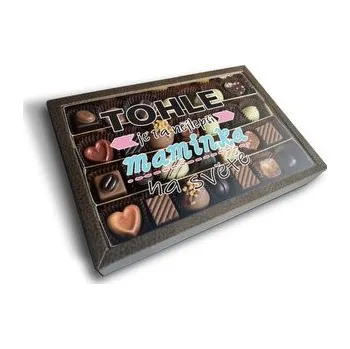 Bonboniéra Pralinky Tohle je ta nejlepší maminka na světě: 28 ks pralinek