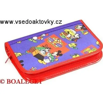 Penál PENÁL MICKEY MOUSE 3, 1.zipový, 2 klopy, textil T-48 D 363907