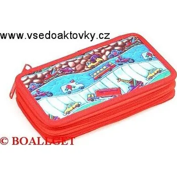 Penál PENÁL Na cestě, 2.zipový, textil 367406