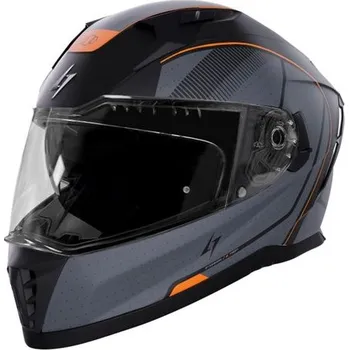 Helma na motorku Integrální helma STORMER BLASTER TRON neon, orange, metal matt XL